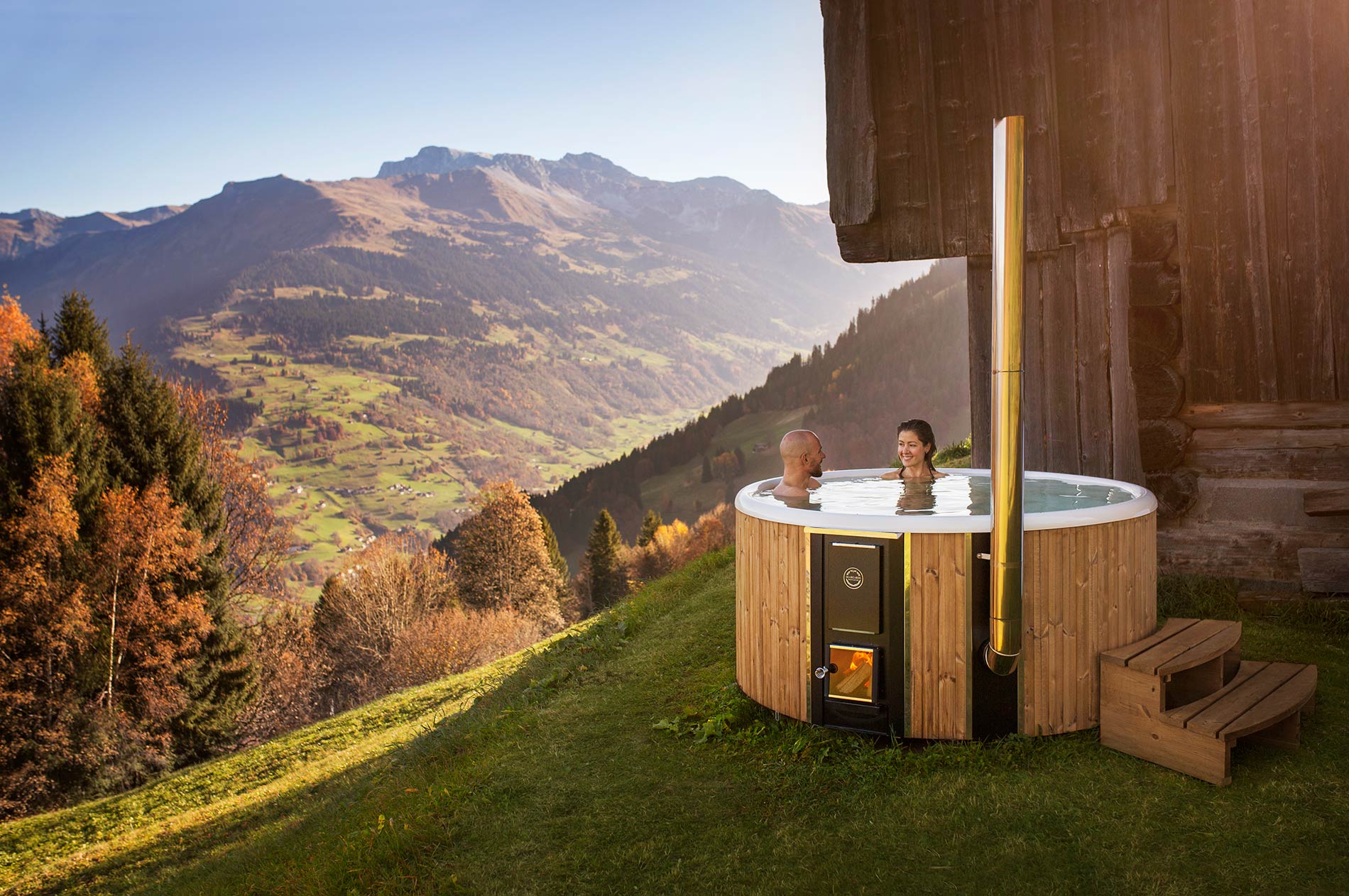 Skargards luxury wood-fired hot tub